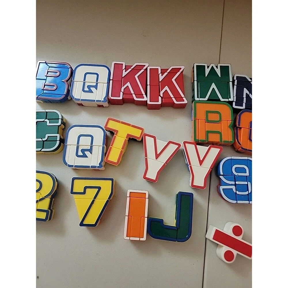 Alpha Bots Transforming‎ Robot Alphabet Letters Set Replacements Not Complete